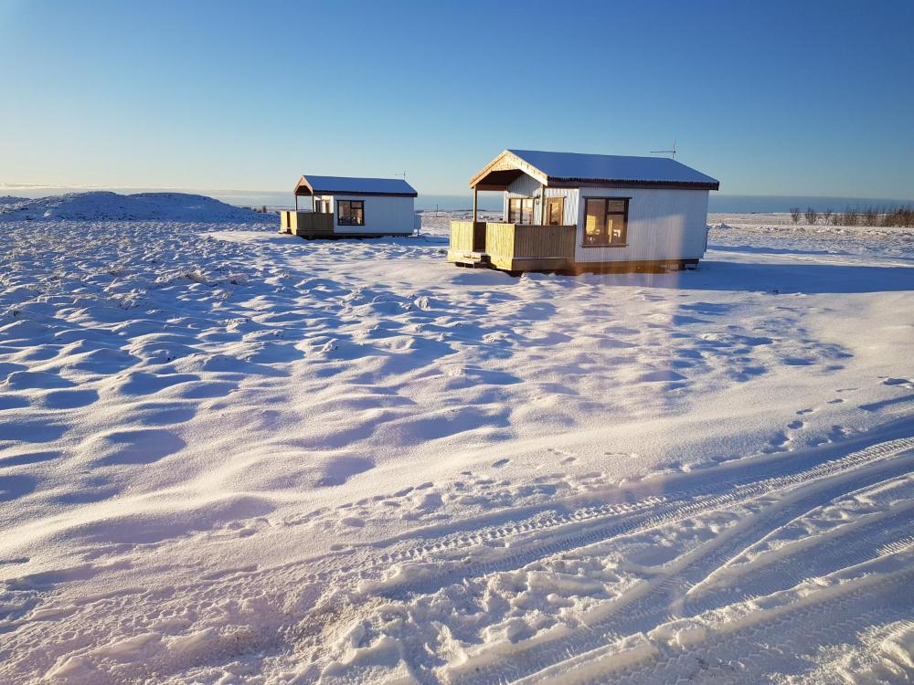 Hekla Cabin 2 Volcano and Glacier View