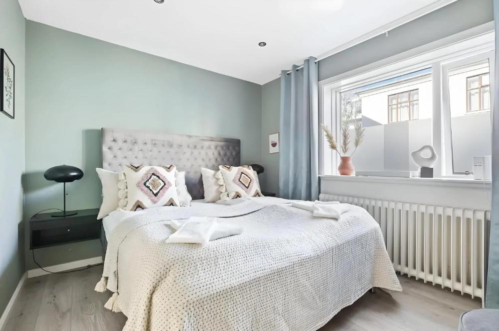 Reykjavík Center, stor dobbeltseng (kingsize), 65" TV med Netflix