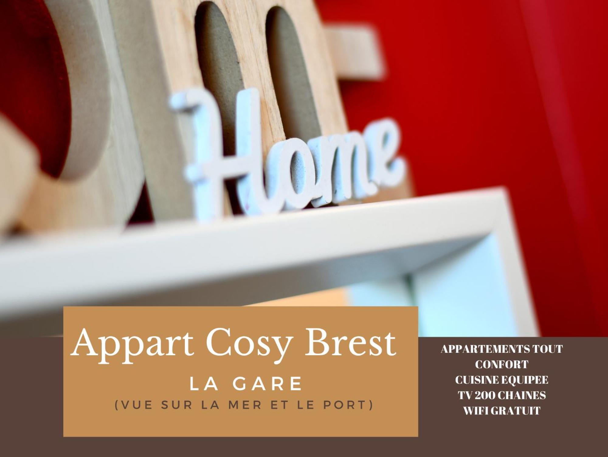 8. Appart Cosy Brest La Gare (vue mer)