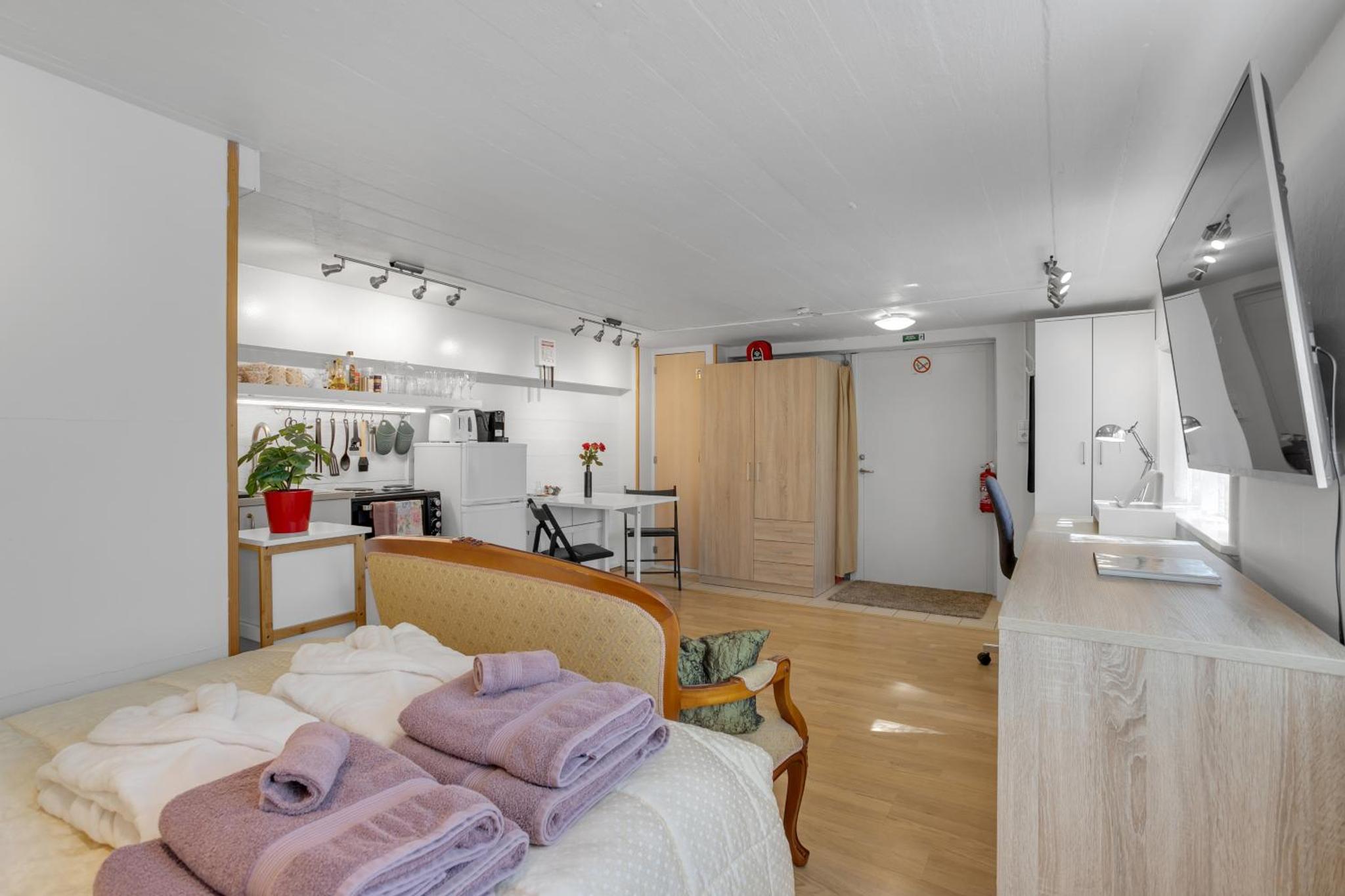 Lara Studio in Laugardalur valley, Reykjavík Central Park and Bo