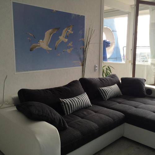 HavenBlicke - großzügige Terrasse mit Blick auf die Weser