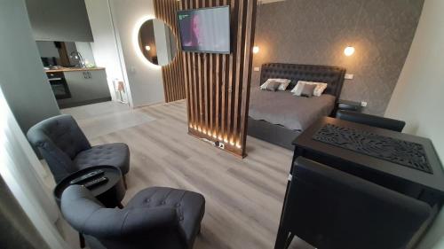 Jaukūs apartamentai-studija, centre