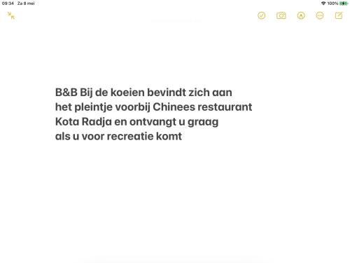 B&B Bij De Koeien