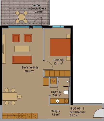 Luksuriøs ny lejlighed i centrum (83 m²)