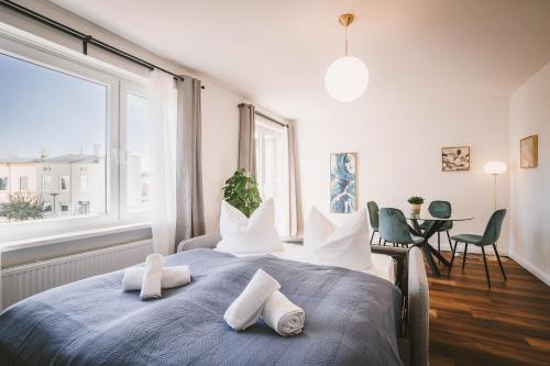 Sadebo Apartments Lübeck mit Terrasse oder Balkon