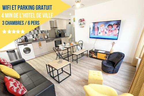 Beau-Jean, Un Cocon Sympa 5 min à Pied du Centre-Ville, Parking Privé, à 10 min du CHU