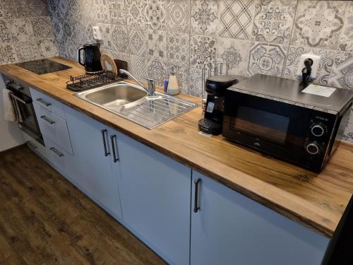 Velké studio na Velkém náměstí s vybavenou kuchyní