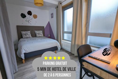 Beau-Jean, Un Cocon Sympa 5 min à Pied du Centre-Ville, Parking Privé, à 10 min du CHU