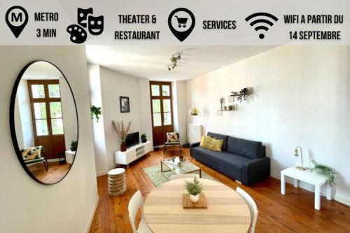 Le Riquet - 4 people - Hyper Center - Metro