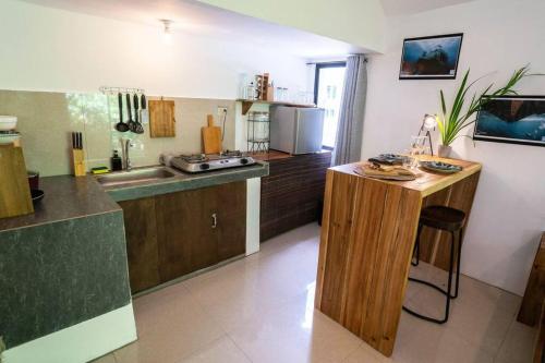 Jungle view studio with terrace