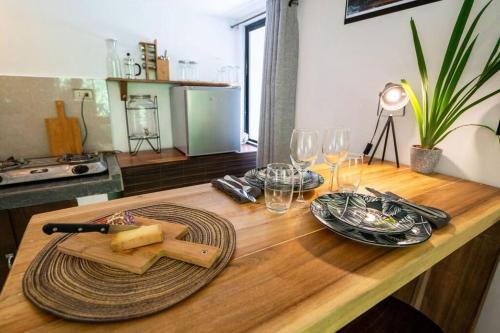 Jungle view studio with terrace