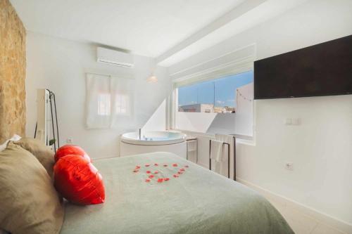 Jacuzzi Amanecer de Plata Decoración Romántica