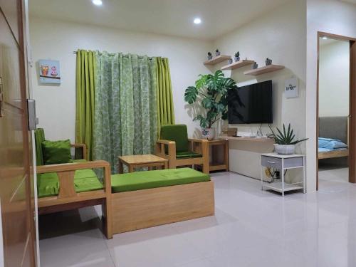 Air-Conditioned Living Room and Bedrooms