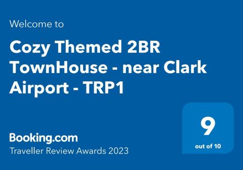 Cozy Themed 2BR TownHouse - near Clark Airport - TRP1