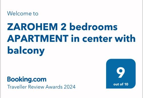 ZAROHEM 2 bedrooms APARTMENT in center with balcony
