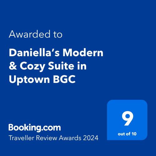 Daniella’s Modern & Cozy Suite in Uptown BGC