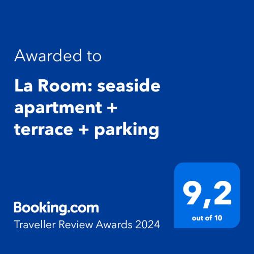 La Room: seaside apartment + terrace + parking