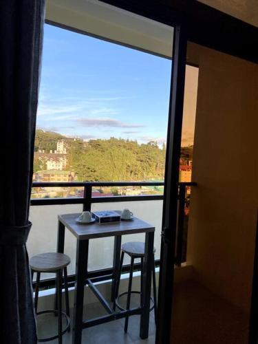 Chic Studio Unit with a Balcony and a View in Megatower Residences 3