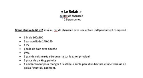 Le Relais, La Dormance, Le Bois Dormant