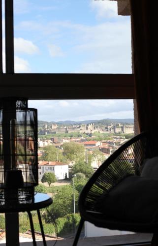 Studio avec parking vue sur la Cité de Carcassonne