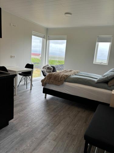 Wiejski domek z przepięknym widokiem na lodowiec Eyjafjallajokull