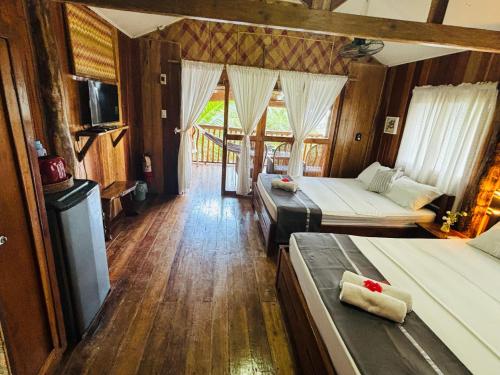 White Beach Front And Cottages