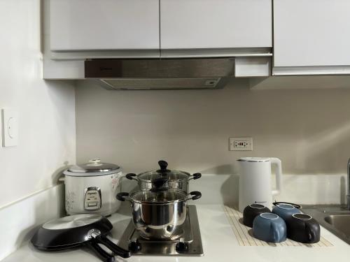 Air residences makati with balcony city lights view