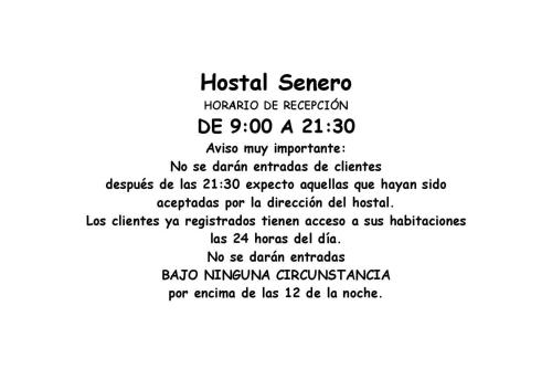 Hostal Senero