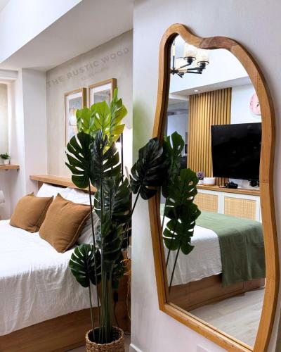 Rustic Wood with City and Mt Arayat View