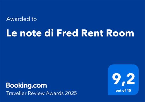 Le note di Fred Rent Room
