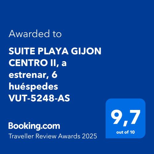 SUITE PLAYA GIJON CENTRO II, a estrenar, 5 huéspedes VUT-5248-AS