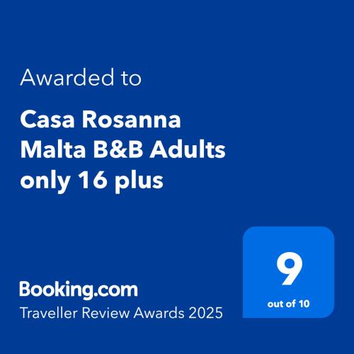 Casa Rosanna Malta B&B Adults only 16 plus