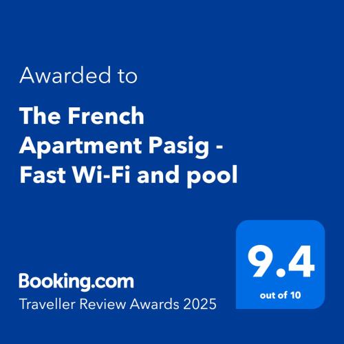 The French Apartment Pasig - Fast Wi-Fi and pool
