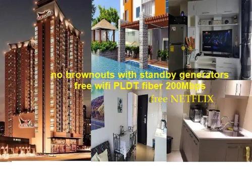 Araneta Cubao No Brown Outs 1BR Furnished Condo with Balcony free WiFi Netflix