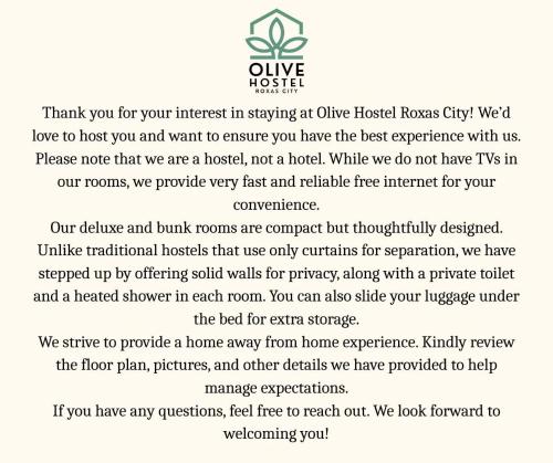 Olive Hostel Roxas City