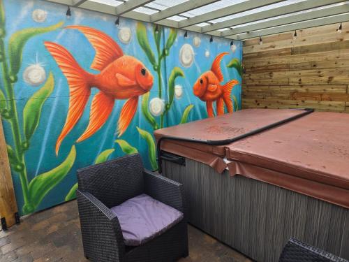 Eden Rose Cottage hot-tub jacuzzi morecambe-bay