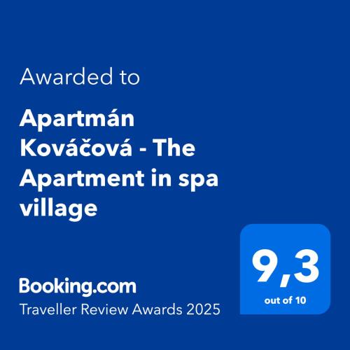 Apartmán Kováčová - The Apartment in spa village