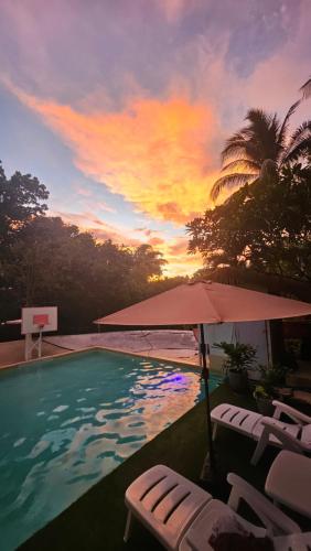 Family Studio - Pool, Kitchen & Netflix - Mountain & Pool Views - Nature Stay Near Underground River & Fireflies - With Onsite Restaurant & Free Billiards - Perfect Stop Between El Nido and Puerto City