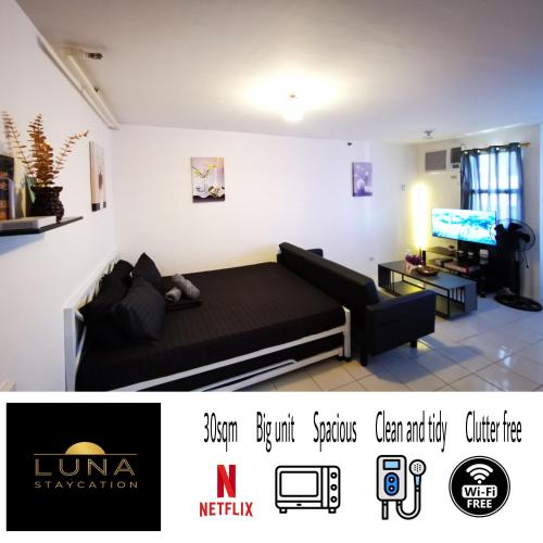 Luna staycation Cozy Condo near Enchanted Kingdom