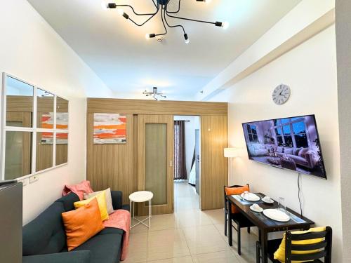 Cozy Luxe Stay 55 inch 4k Ultra TV and Amenity View