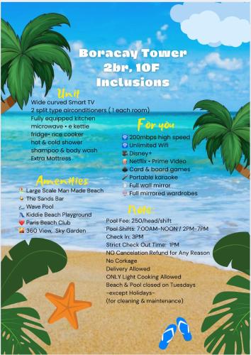 Premium 2bedrooms, Azure Condotel Staycation - beach view