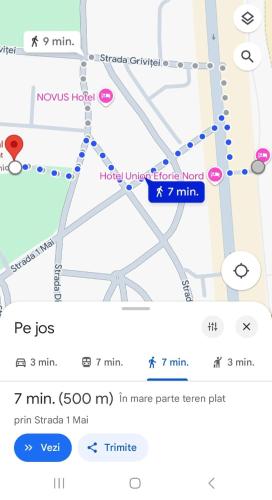 Cazare Eforie Nord, plaja Acapulco, garsoniere Four Studios, bucatarie comuna, baie proprie, etaj 4, fara lift