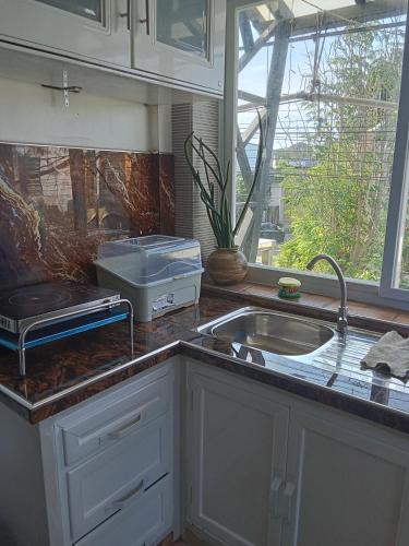 Huge room with kitchen