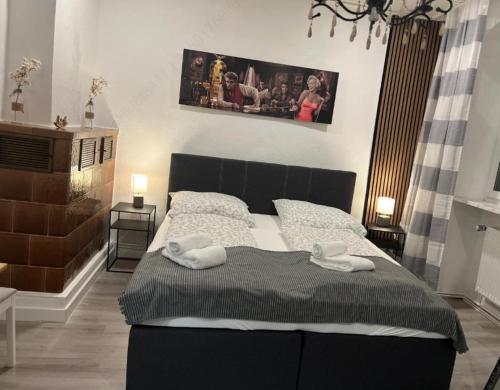 Historisches Haus am Fuße der Festung Ehrenbreitstein am schönen Rhein