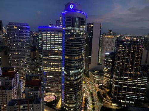 Tropical Chic Escape With City lights View- Modern Scandi