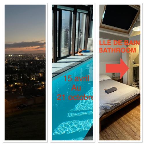 Rouen ECO LODGES maison entière avec terrasse dans jardin potager piscine parking