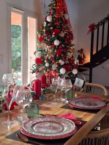 Le Mas Victoria - Chambres d'hôtes avec table d'hôtes-Parking privé ferme